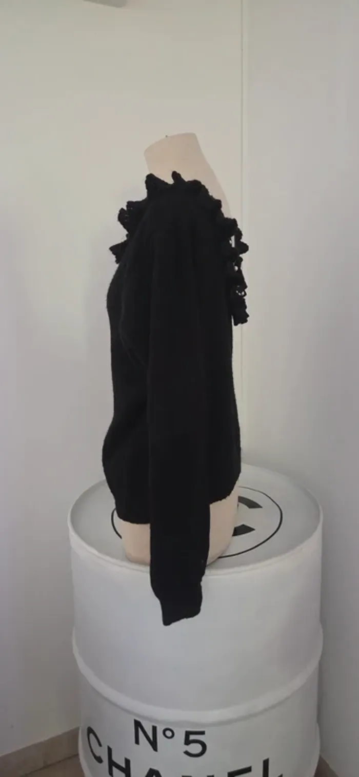 Pull Misskoo noir et perles - photo numéro 7