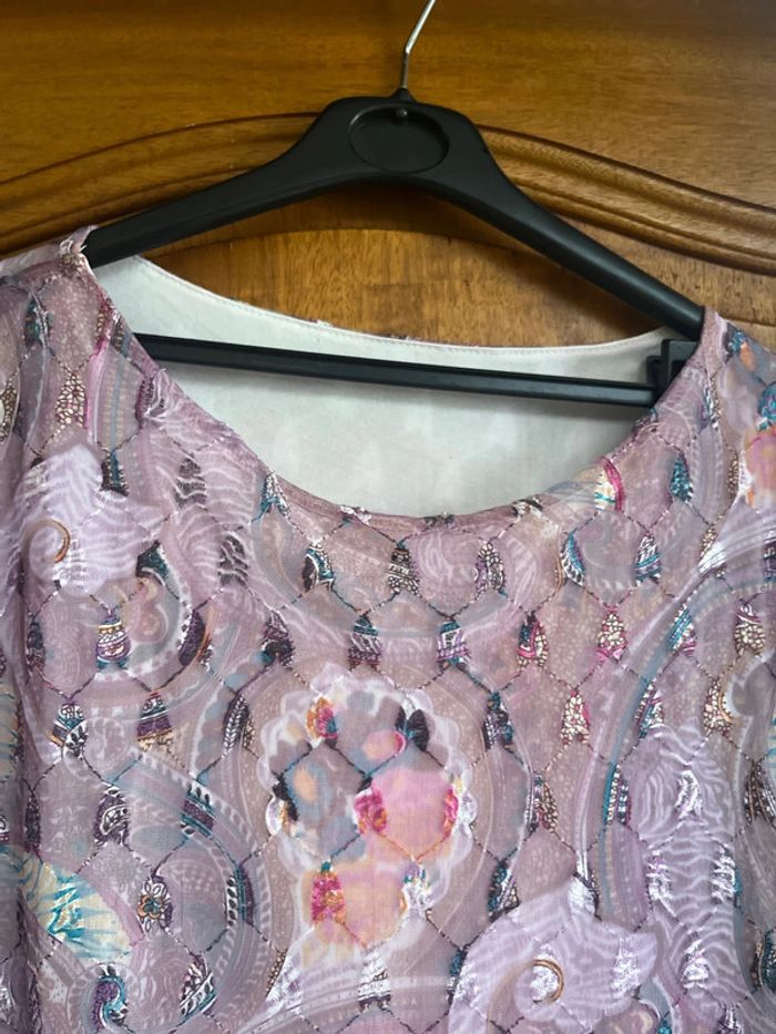 Tunique légère mauve taille Xl - photo numéro 4