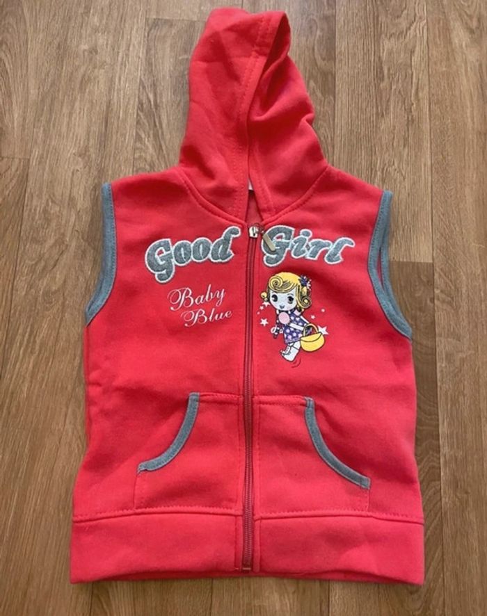 Gilet polaire sans manches fille 4 ans