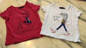 Lot de deux tee-shirts catimini 2 ans