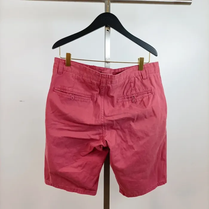 Short chino rose framboise In Extenso T32 (équiv. 40 EU), 100% coton, poches italiennes A866 - photo numéro 6