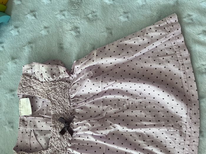 blouse sans manches parme à pois violet 6 mois - photo numéro 6