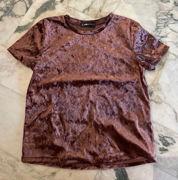 T-shirt velours – FB Sister – Taille S - Très bon état
