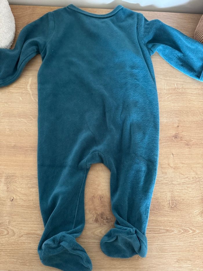Lot de 2 pyjamas bébé (bleu & écru) - taille 9 mois - Gémo & La Redoute - photo numéro 3