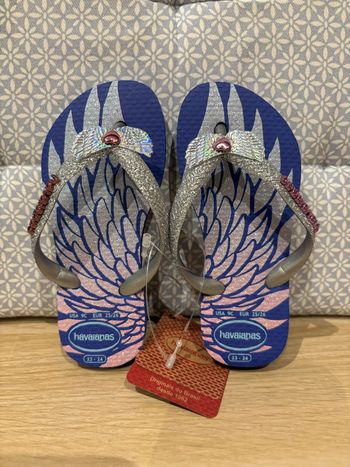 Paire de Tongs "Blue Angels Glitter" Pointure 25 / 26 EUR