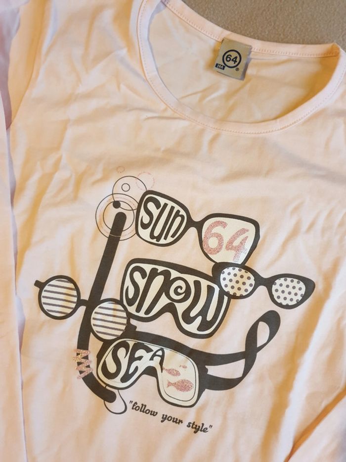 T-shirt manches longues fille - photo numéro 3