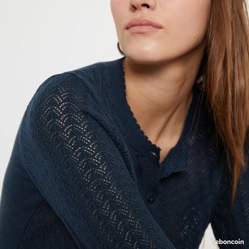 Cardigan en maille pointelle - LA REDOUTE COLLECTIONS - taille XL