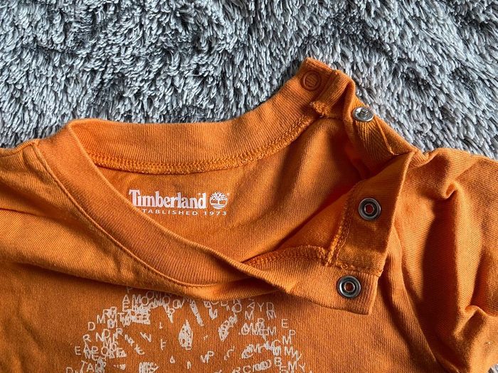 Teeshirt orange Timberland - 12 mois - photo numéro 3