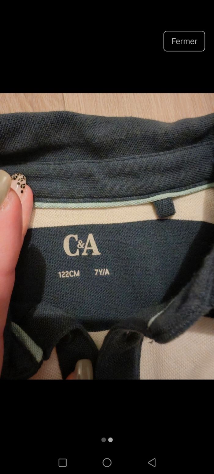 Polo à rayures c et a - photo numéro 2