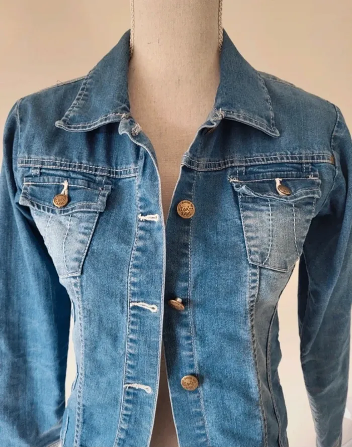 Veste en jean fille bleue claire Lisa Rose Z Génération Taille 12ans - photo numéro 2