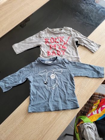 Lot tshirt 9mois