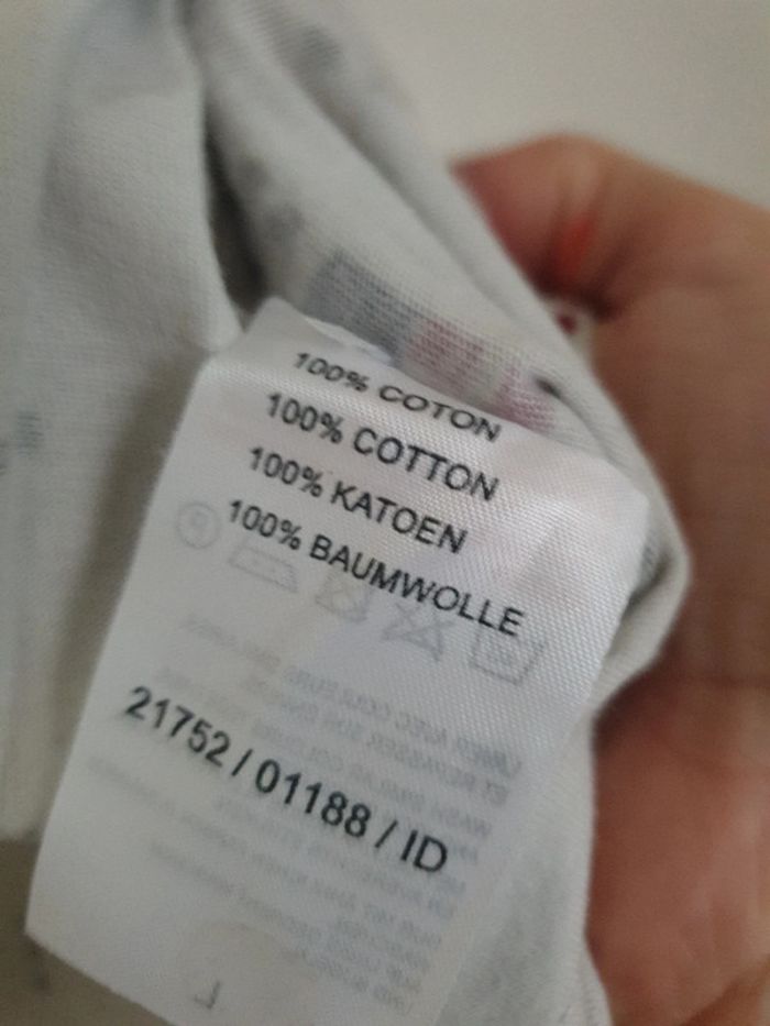 T-shirt col V graphique A1175 - photo numéro 4