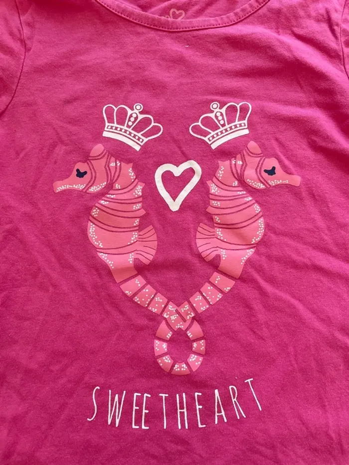 T-shirt sweet Heart hippocampe - photo numéro 2