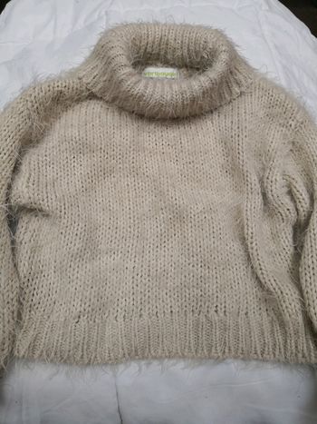 Pull tout doux beige