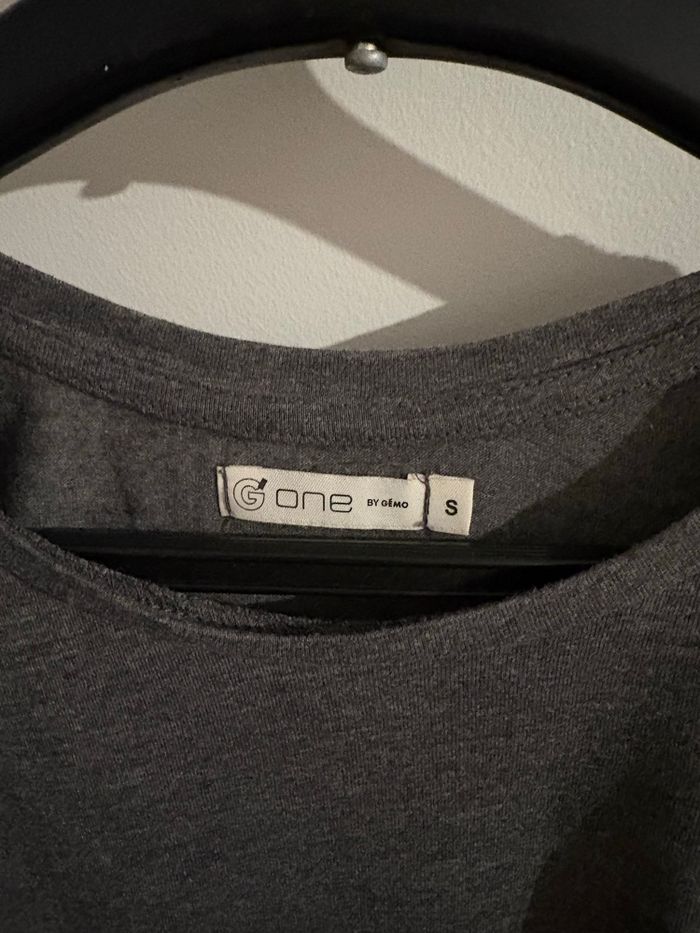 T-shirt G One by Gémo Gris Anthracite - Taille S - photo numéro 2