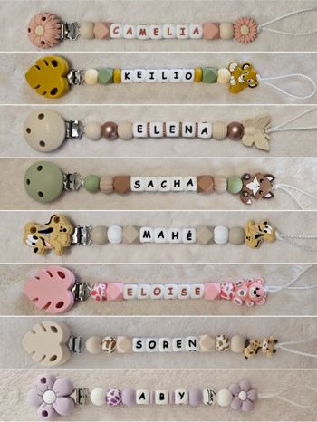 Attache tétine personnalisé 