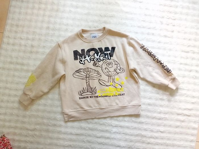 Sweat garçon 8ans Zara 🤍🩶