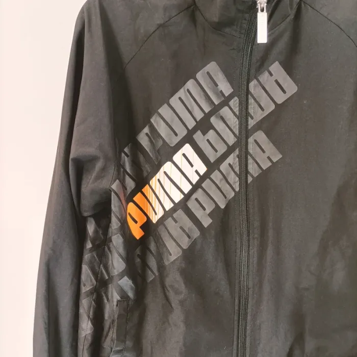Veste de sport Puma noire à logo répété - Taille XL - A197 - photo numéro 3
