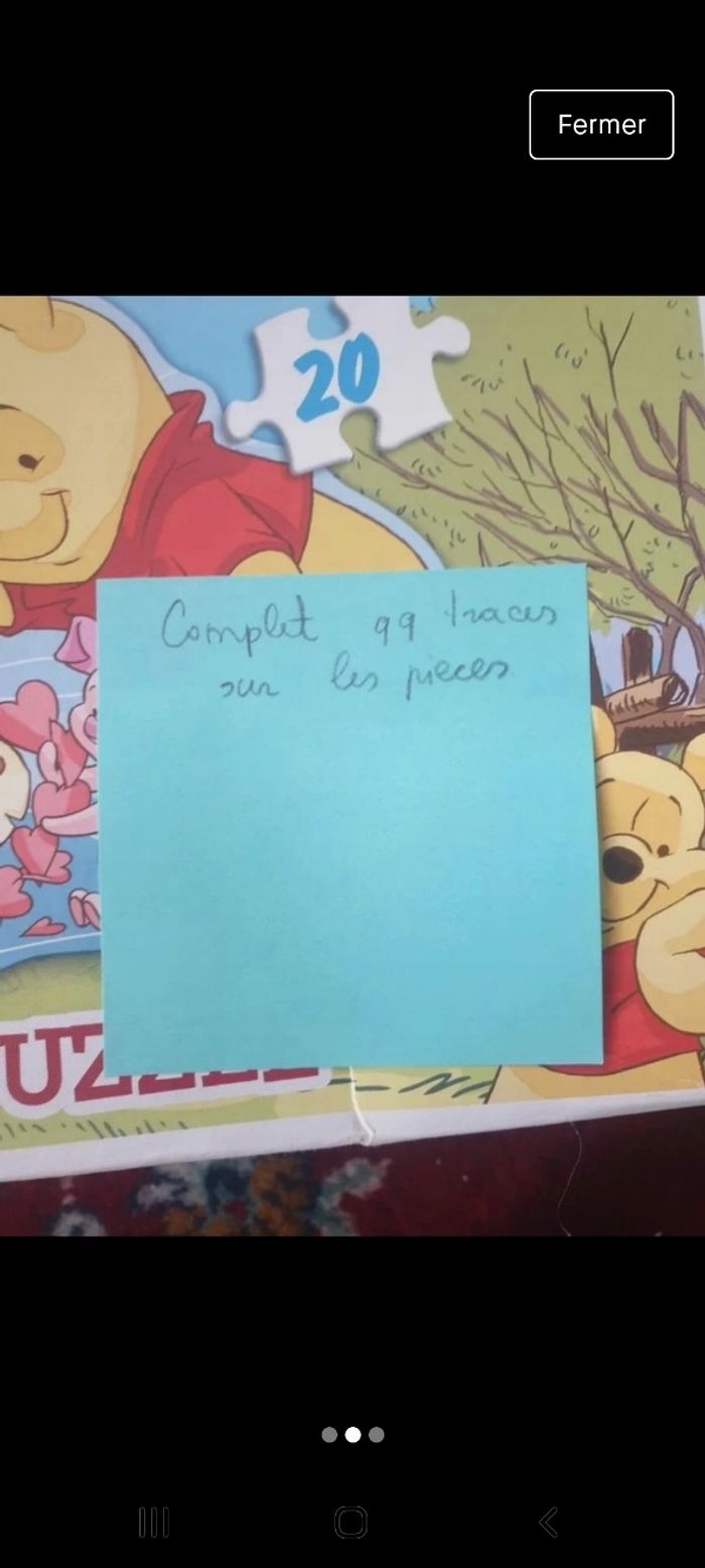 Puzzle bébé winnie l'ourson - photo numéro 2