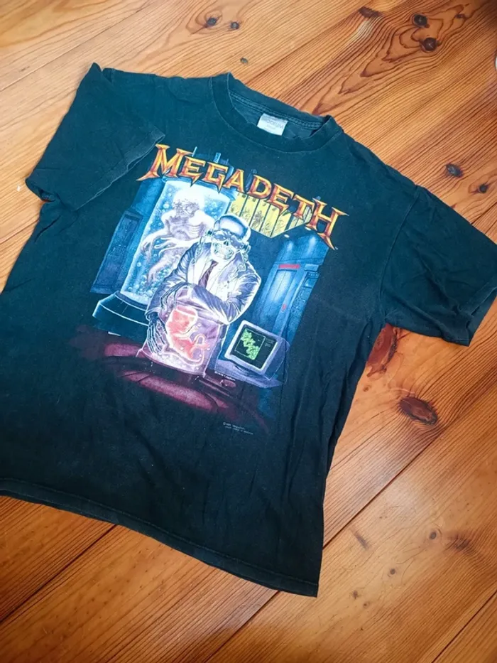 T-shirt métal megadeth rare 90's L/XL