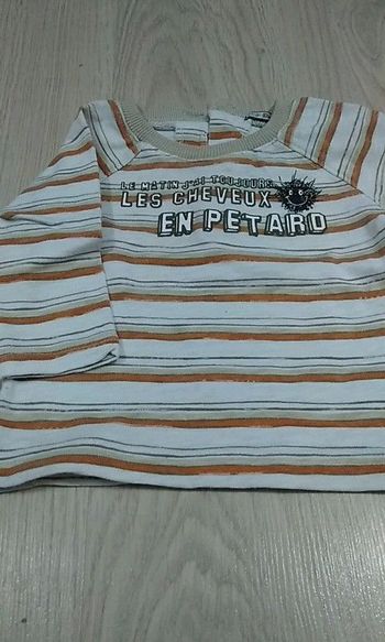 T-shirt manches longues bébé garçon 6 mois
