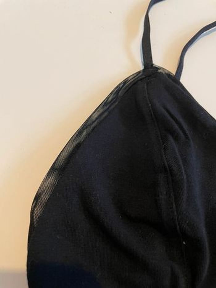 Brassière noire neuve taille S en coton - photo numéro 3