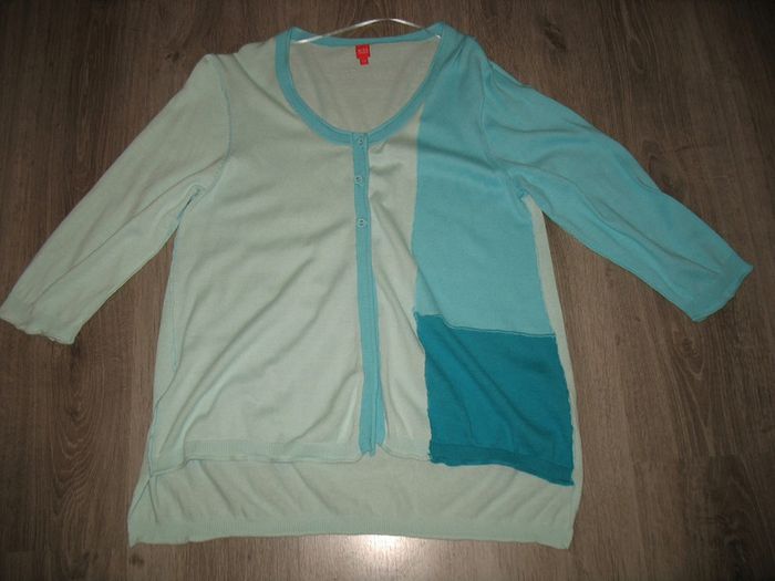GILET TURQUOISE "MISS CAPTAIN" - TAILLE 2 - n°02 - photo numéro 2