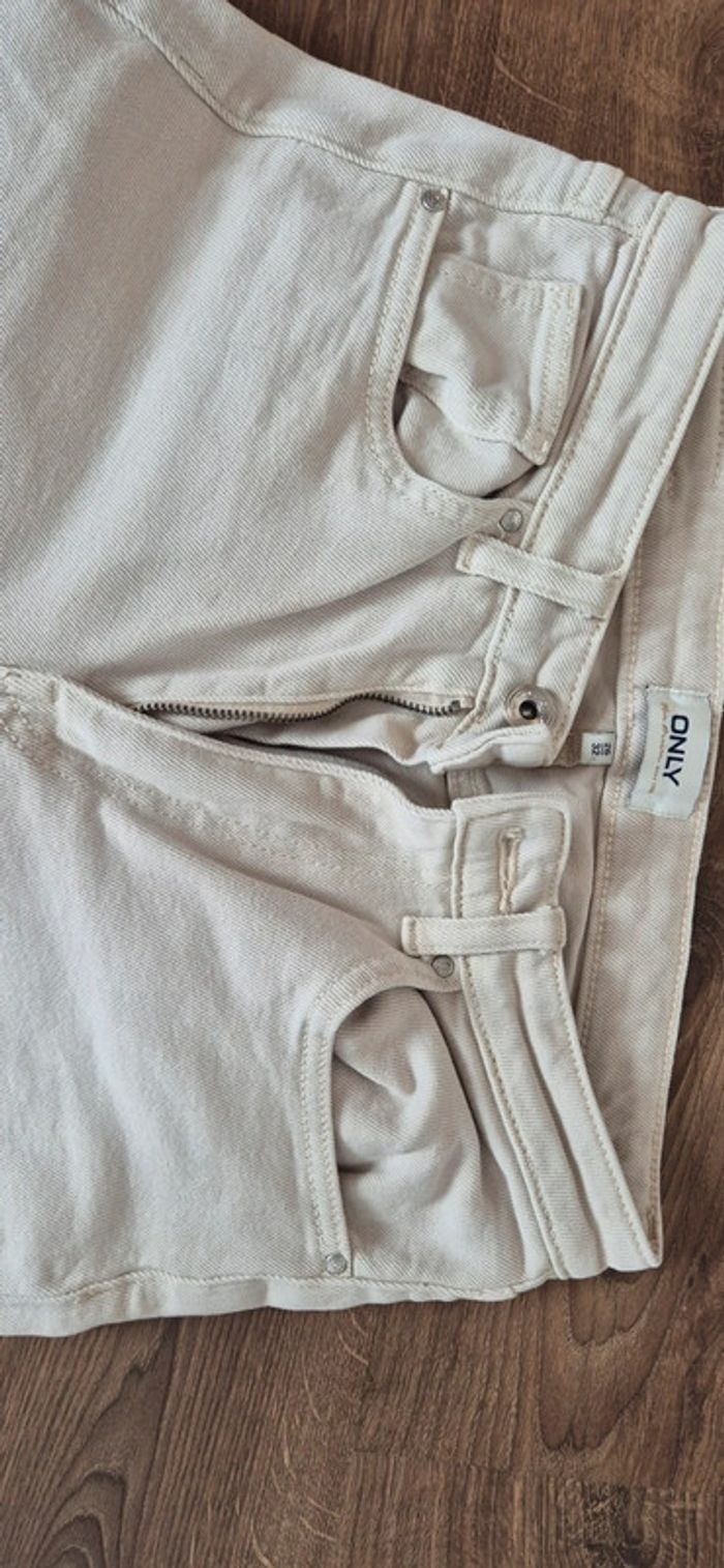 Pantalon wide leg beige only 26/32 - photo numéro 3