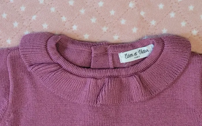 Pull violet - Taille 12 mois - photo numéro 2