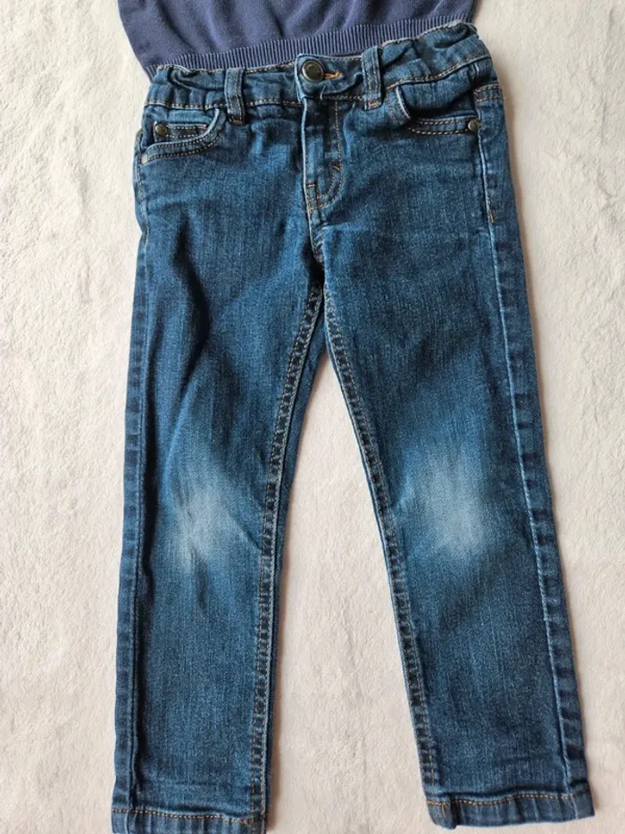 Tenue jean + pull tape à l'œil 3 ans (96cm) - photo numéro 4