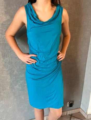 Robe bleu longue