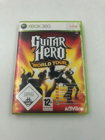 Jeu vidéo Guitar Hero World tour sur console Xbox 360