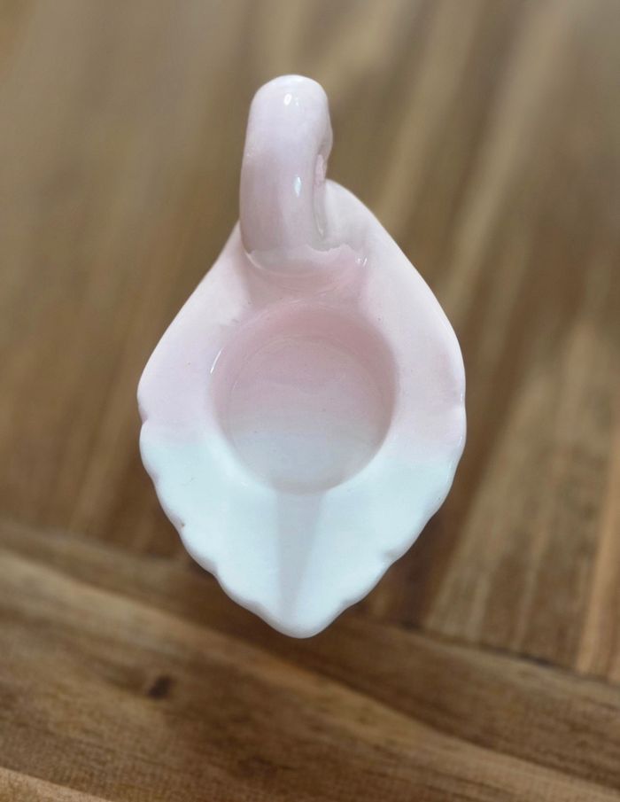 Cygne rose en céramique – déco élégante / bougeoir / vide-bijoux – neuf en boîte BB - photo numéro 9