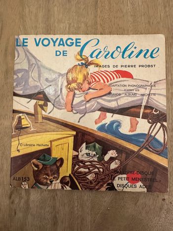 Le voyage de Caroline Disques Ades le petit ménestrel livre album + cd disque