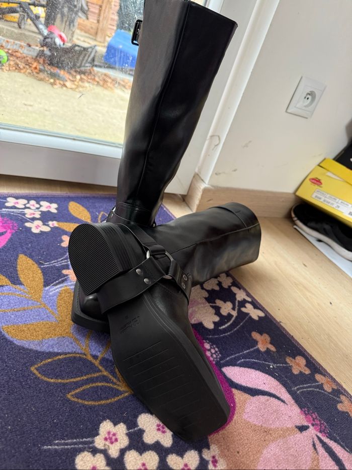 Magnifiques bottes femme en cuir neuves avec étiquette pointure 38 - photo numéro 8