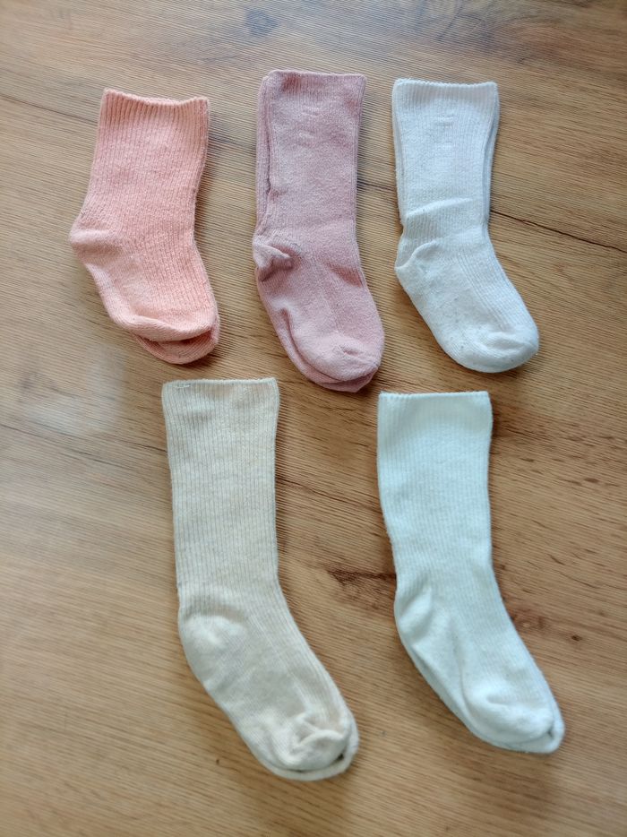 Lot de 5 paires de chaussettes fille 12-18 mois