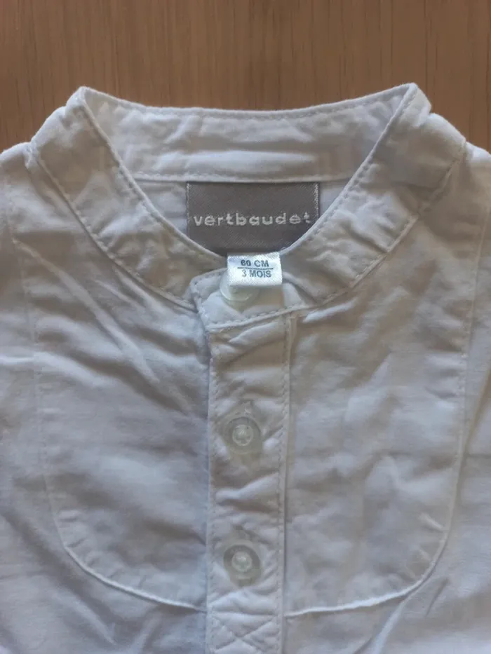 Chemise ML vertbaudet 3 mois - photo numéro 3