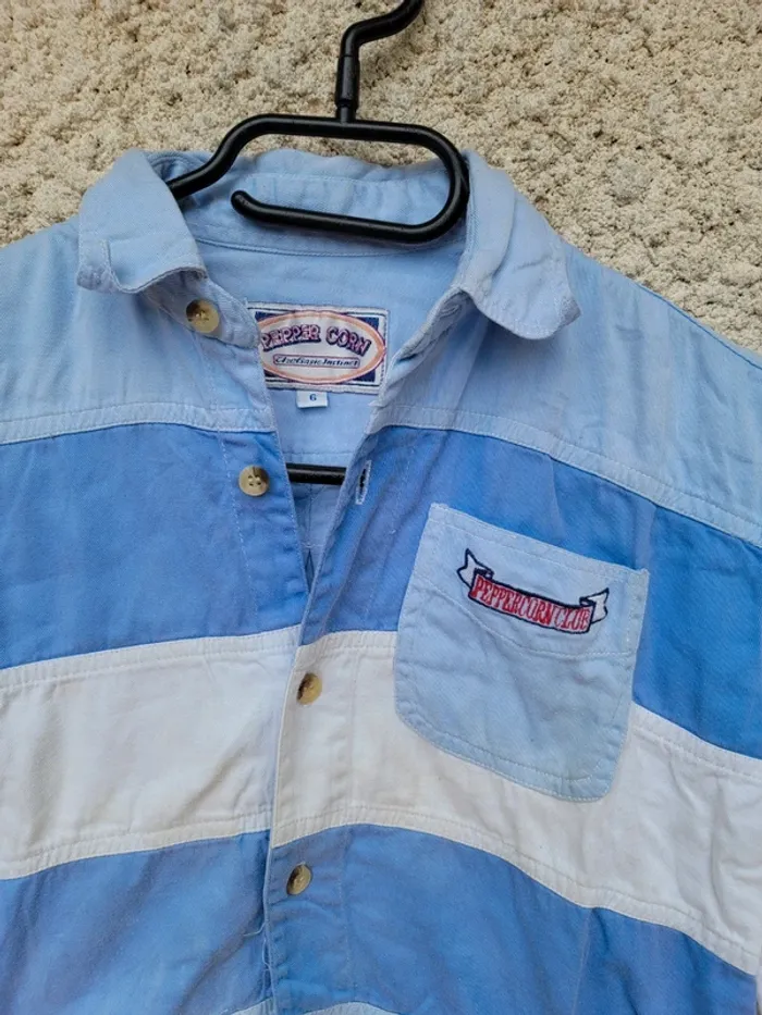 Très jolie chemise vintage baggy pepper corn - photo numéro 2