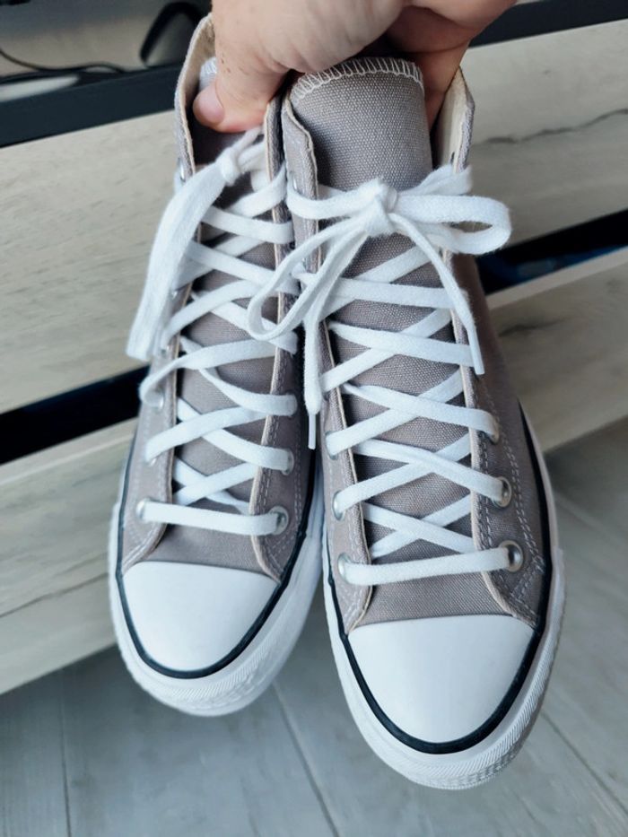 Converse plateforme beige - photo numéro 6