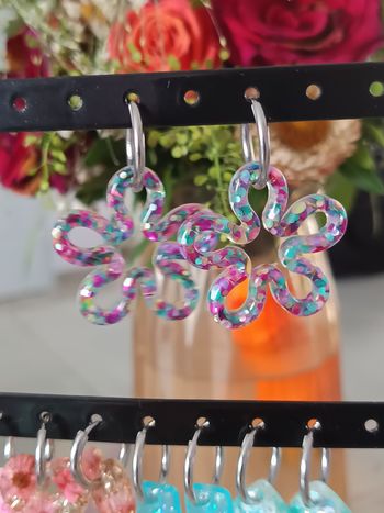 Boucles oreilles acier inoxydable