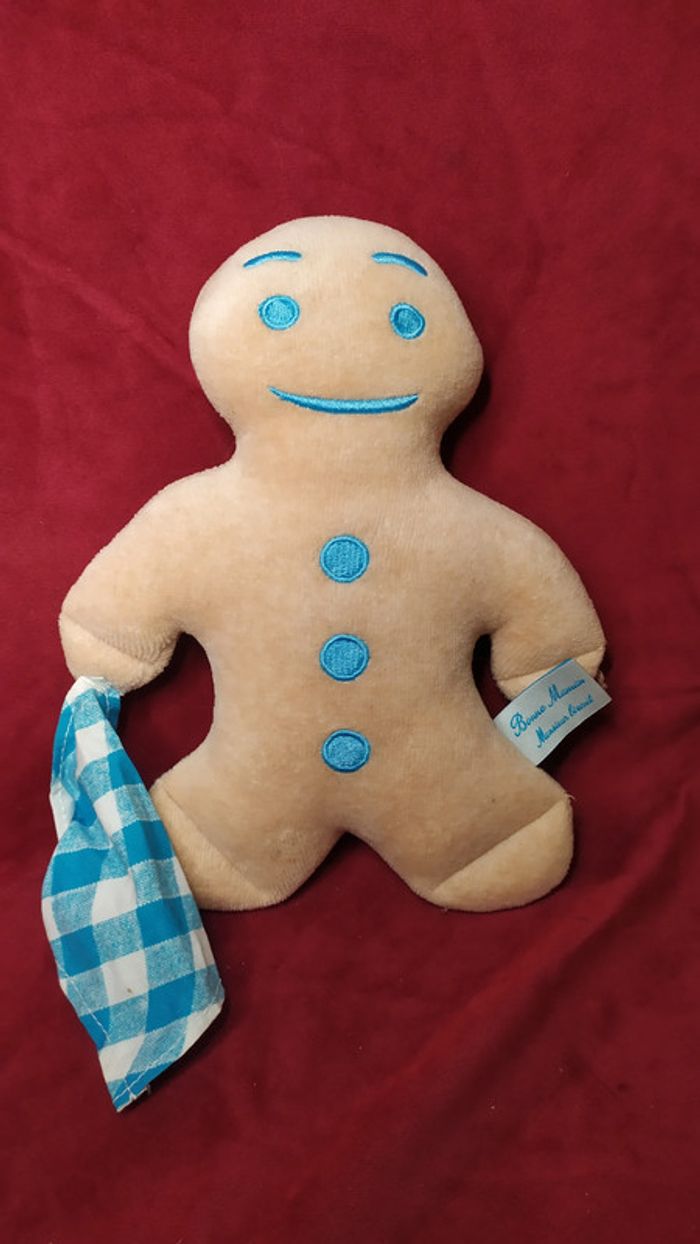 doudou peluche '' bonne maman ''monsieur biscuit - photo numéro 3