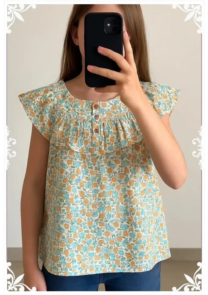 🌼 Chemisier fille 12 ans – Lililotte – Neuf avec étiquette 🌼
