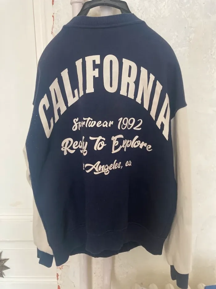 Veste Teddy Zara Bleue - photo numéro 2