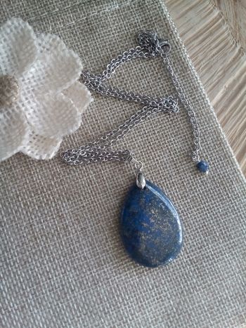 Collier pierre de lapiz lazuli