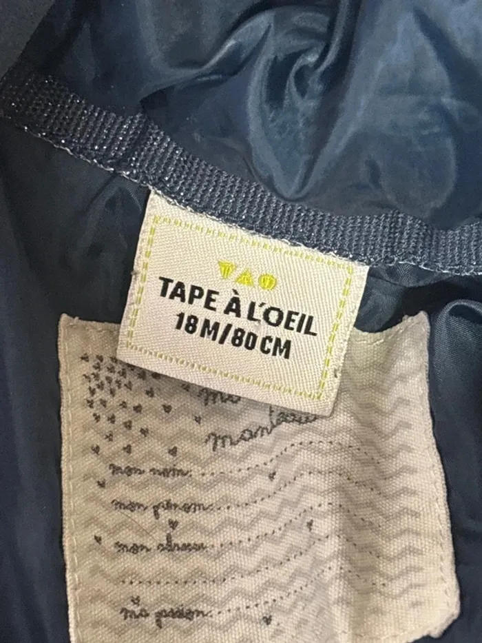 Doudoune taille 18mois marque tape à l'œil - photo numéro 3