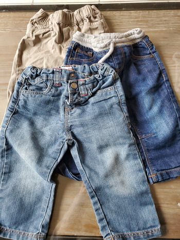 Lot 3 pantalons 12 mois