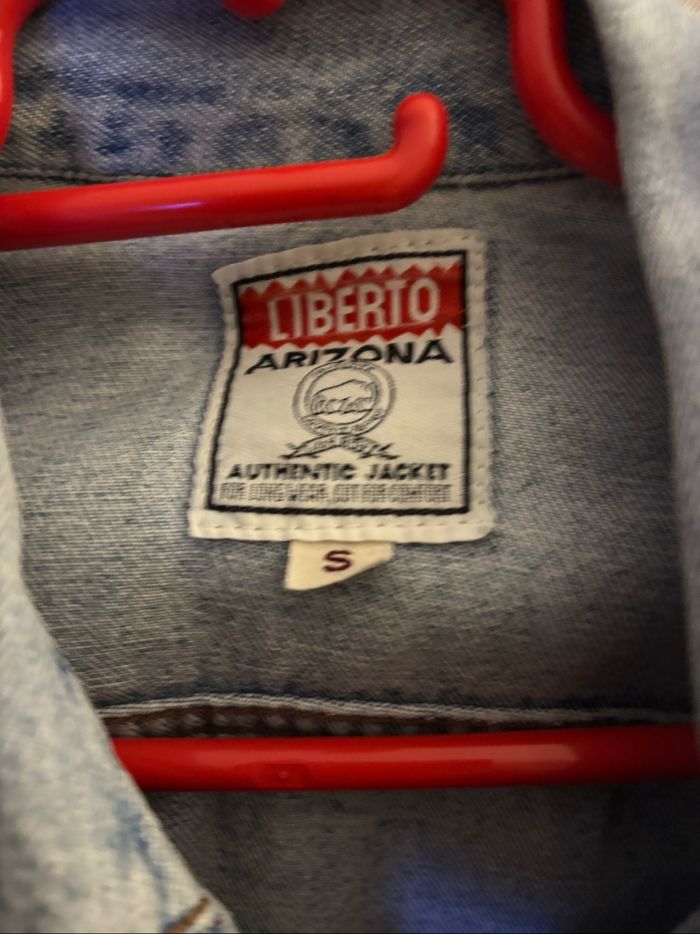Veste en jean vintage Liberto Arizona - Taille S - photo numéro 3