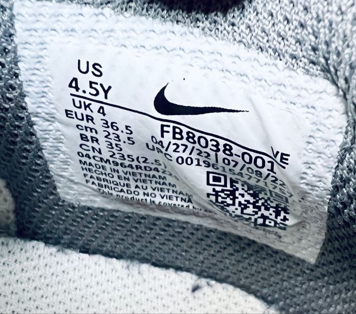 Nike Dunk Low gris / blanc / rouge – Taille 36,5 – État quasi neutre - photo numéro 7