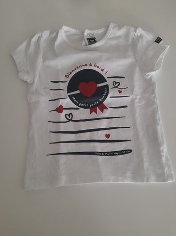 Tee shirt terre de marin 18 mois