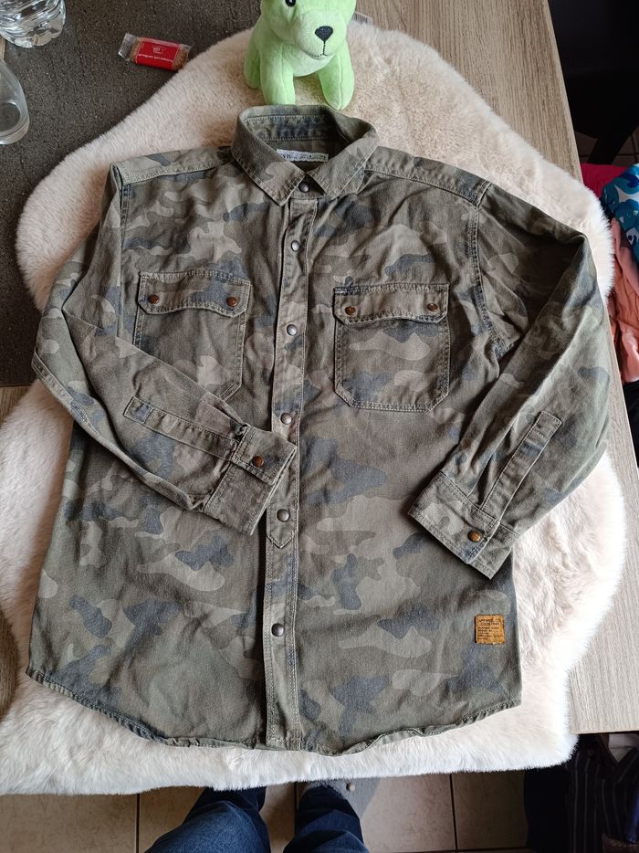 Chemise militaire kaki